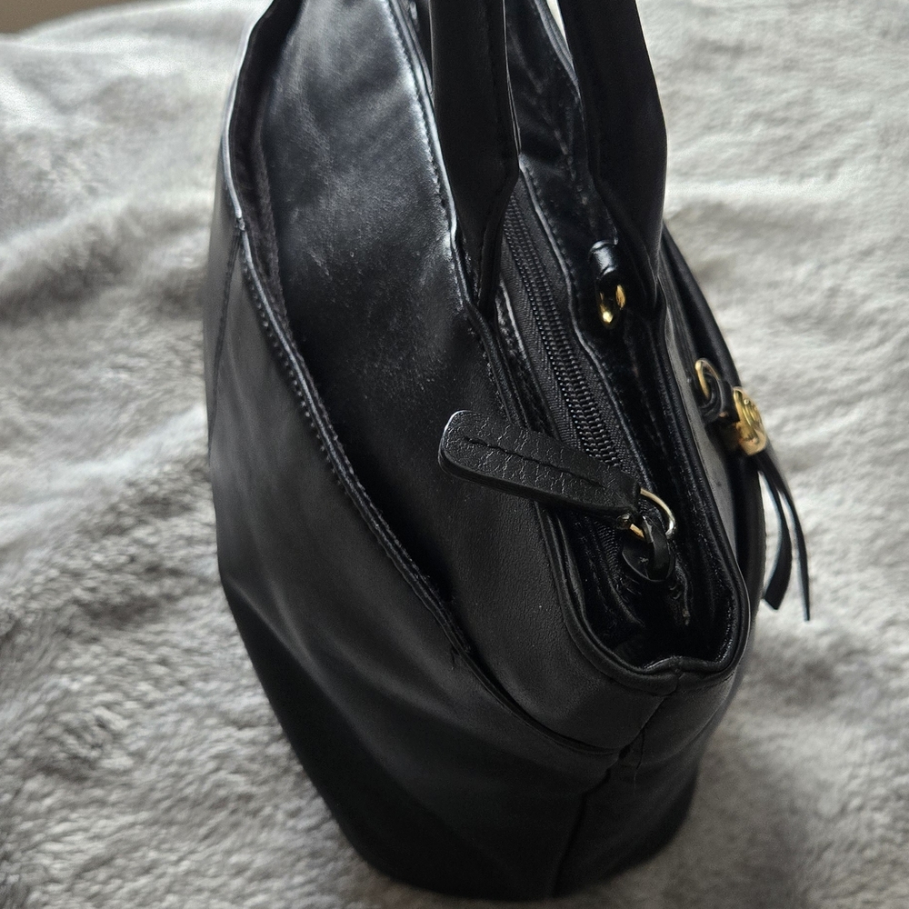 Etienne Aigner Black Leather Mini Tote Bag – Genuine Cowhide - Picture 8 of 16